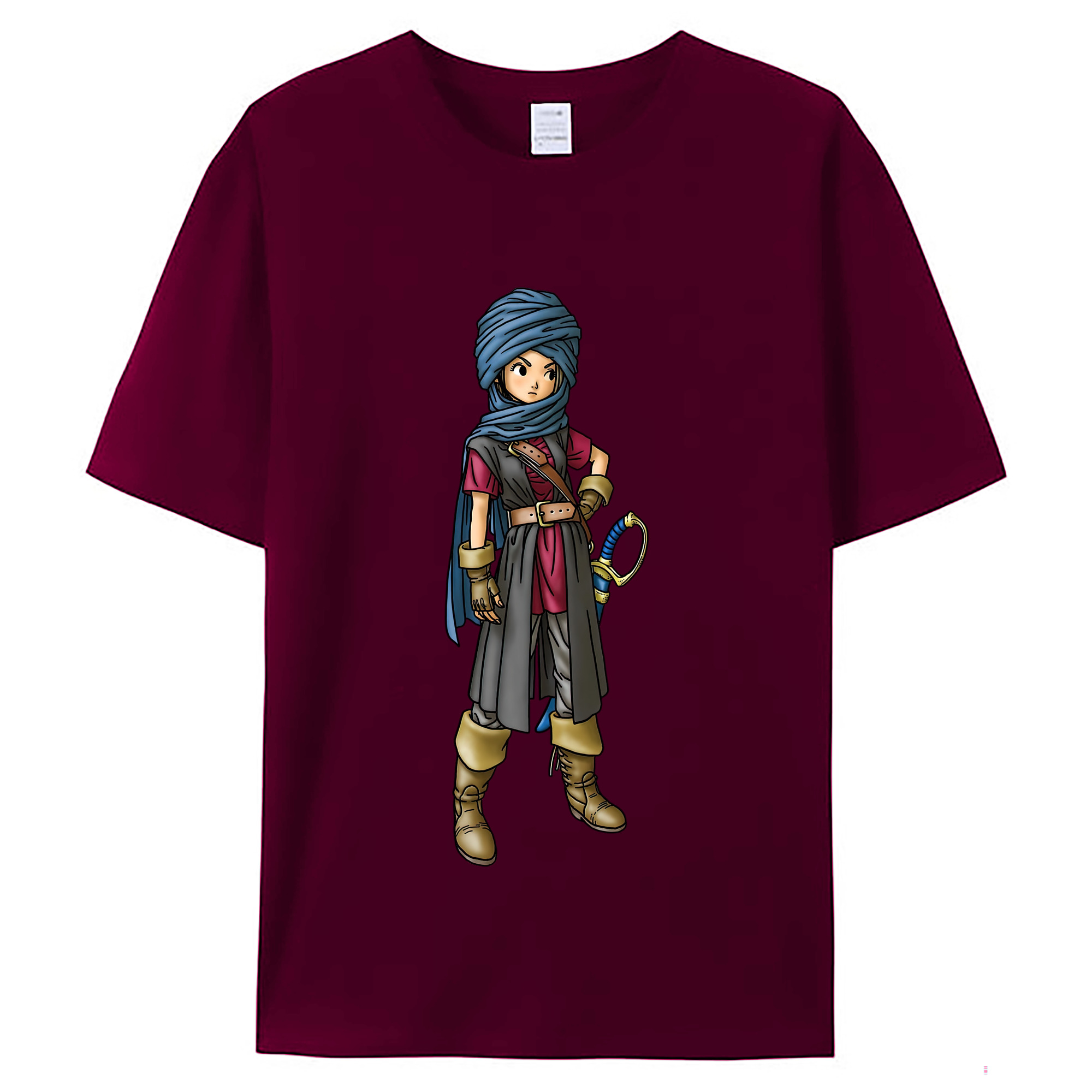 （画像用） ドラゴンクエスト Doragon Kuesuto Dragon Quest レディースカジュアルプリントTシャツ（綿100％）
